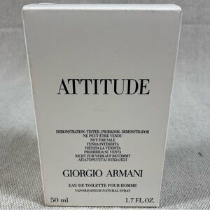 Giorgio Armani ATTITUDE EDT made in France NlB never sprayed Discontinued